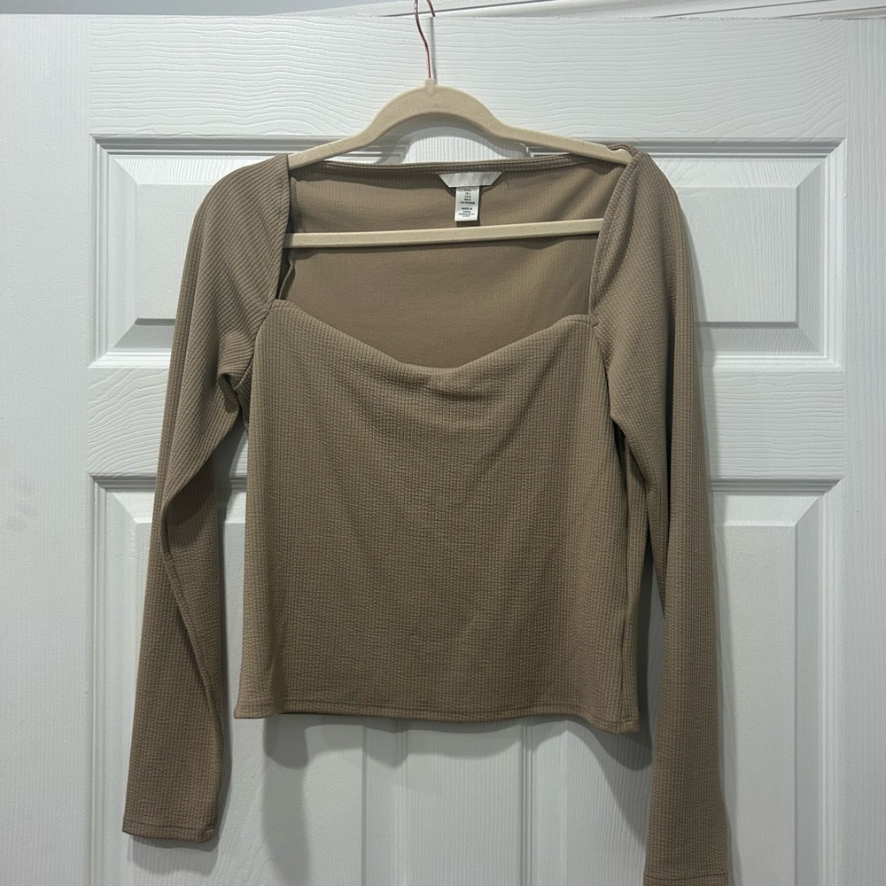 H&M Sweetheart Neckline Top L
